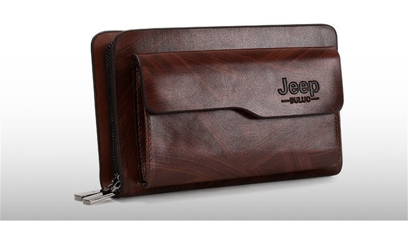 Pochette portefeuille en cuir souple pour hommes, pochette longue pour cartes de crédit, Style Business