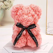 Charger l&#39;image dans la galerie, Ours de la st valentin en roses | Décoration à fleurs artificielles, cadeau pour noël

